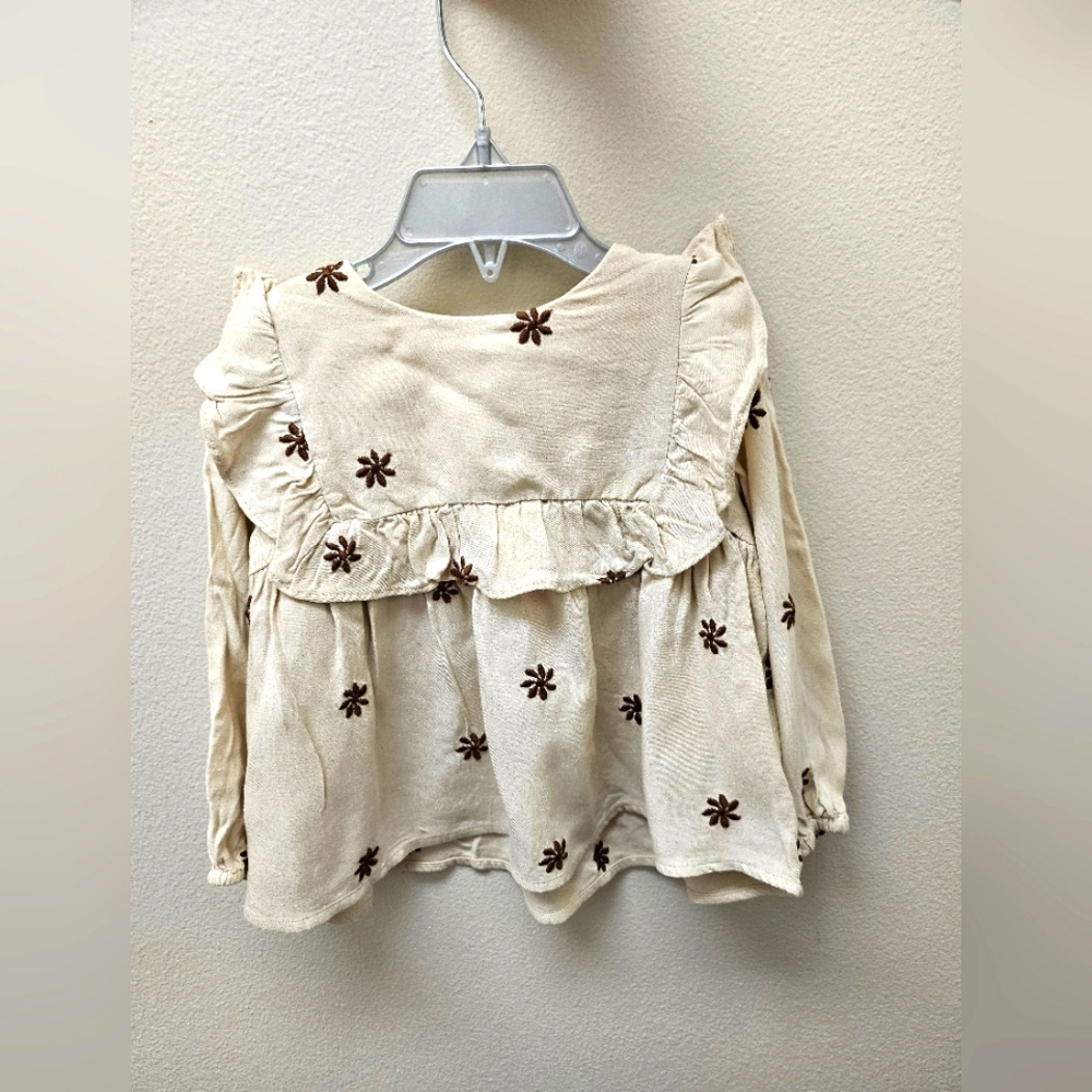 Zara girl blouse top size 2-3years